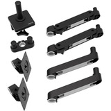 Ergotron LX Pro Dual Side-by-Side Arm monitorarm Zwart