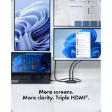 ICY BOX IB-AD1030-C - USB-C > HDMI adapter Zwart
