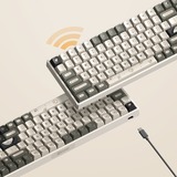 Iqunix F97 Hitchhiker Wireless Mechanical Keyboard Grijs, US lay-out (QWERTY), Cherry MX Red, 96%, RGB leds, 96%, Hot-swappable, PBT, 2.4GHz | Bluetooth 5.1 | USB-C