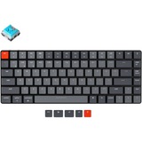 Keychron K3-D2 V2, toetsenbord Grijs/grijs, US lay-out, white leds, TKL, ABS, hot swap, Bluetooth 5.1