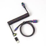 Keychron Premium opgerolde pilotenkabel - Hoekig 