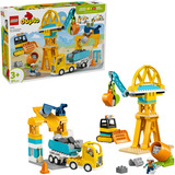 LEGO DUPLO - 3-in-1 bouwplaats en voertuigen Constructiespeelgoed 10476