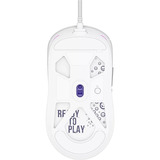 LORGAR MSA10 gaming muis Wit, 100 - 12000 dpi, Ultralight, RGB