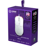 LORGAR MSA10 gaming muis Wit, 100 - 12000 dpi, Ultralight, RGB