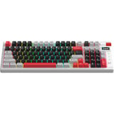 Monka Storm KG991W RGB mechanisch gaming toetsenbord Wit, US lay-out (QWERTY), MONKA Violet, 96%, PBT, RGB, Hot-Swap, 2.4 GHz / Bluetooth / USB