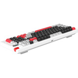 Monka Storm KG991W RGB mechanisch gaming toetsenbord Wit, US lay-out (QWERTY), MONKA Violet, 96%, PBT, RGB, Hot-Swap, 2.4 GHz / Bluetooth / USB