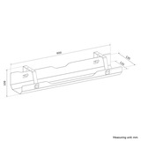 Neomounts ADS07-122WH Kabelgoot kabelkanaal Wit