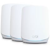 Netgear Orbi RBK763s Tri-band Mesh WiFi 6 Systeem mesh router Wit, 1x Orbi-router (RBR760) + 2x Orbi-satelliet (RBS760), Dekking tot 525 m²