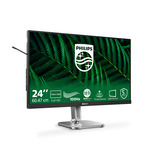 Philips 24B2G5200 23.8" monitor Zilver/zwart, VGA, HDMI, DisplayPort, USB, Audio, 100 Hz