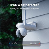 Reolink G650 + Solar Panel 3 beveiligingscamera Wit, 2K, 4MP, 4G LTE