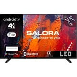 Salora 50UA550 50" Ultra HD Led-tv Zwart, HDMI, USB 2.0, Audio, Bluetooth, LAN, Wifi