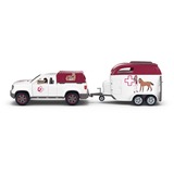 Schleich Horse Club - Mobiele dierenarts met aanhanger speelgoedvoertuig 42704