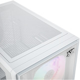 XYZ PC Gear Atom midi tower behuizing Wit | 2x USB-A | 1x USB-C | Tempered Glass