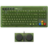 8BitDo Xbox Bundel, desktopset Groen, US lay-out, Kailh Box Jellyfish X, TKL, ABS keycaps, 50 - 26000 DPI, Bluetooth / USB-C / 2.4 GHz