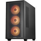 Chieftec Hunter 3 midi tower behuizing Zwart | 2x USB-A | 1x USB-C | RGB | Tempered Glass