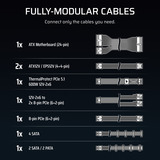 Corsair RM850e ATX 3.1 Geluidsarme ATX-voeding met ThermalProtect 12V-2x6-kabel modulaire 850 watt voeding  Wit, 1x 12V-2x6, 3x PCIe