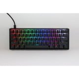 Ducky One 3 Classic Mini RGB mechanisch toetsenbord Zwart, US lay-out (QWERTY), Cherry MX Silent Red, 60%, RGB led, Double-shot PBT, Hot-swappable, QUACK Mechanics