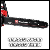EINHELL GP-LC 36/40 Li BL-Solo PROFESSIONAL Accu Kettingzaag Rood/zwart, Accu en oplader niet inbegrepen