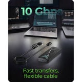 ICY BOX IB-1805ML-CU31 M.2 NVMe SSD Externe behuizing Zwart