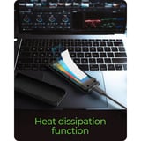 ICY BOX IB-1805ML-CU31 M.2 NVMe SSD Externe behuizing Zwart