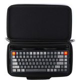 Keychron K2 / K2 Pro / K2 Max / K2 HE aluminum frame Keyboard Carrying Case tas Zwart