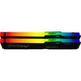 Kingston FURY 32 GB DDR5-5200 Kit werkgeheugen Zwart, KF552C36BBEAK2-32, Beast RGB, XMP, EXPO