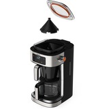 Krups Aroma Partner KM 760D koffiefiltermachine Geborsteld rvs/zwart