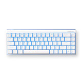MCHOSE Ace 68 Air Hall Effect Magnetic Switch Gaming Keyboard Wit/blauw, US lay-out, 65%, RGB, Hot swap, PBT Keycaps, USB-C, Hall Effect Sensor