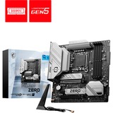 MSI B760M PROJECT ZERO socket 1700 moederbord RAID, 2.5Gb-LAN, Wi-Fi 6E, BT, Sound, µATX