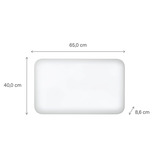 Mill Steel WiFi paneelverwarming PA700WIFI4, 700 Watt convector Wit, wifi 2,4 GHz (wifi 6), Bluetooth 5.2, Zigbee 3.0 + App