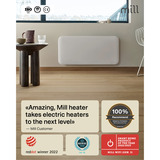 Mill Steel WiFi paneelverwarming PA700WIFI4, 700 Watt convector Wit, wifi 2,4 GHz (wifi 6), Bluetooth 5.2, Zigbee 3.0 + App