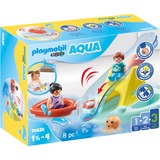 PLAYMOBIL 1.2.3 - Zwemeiland met waterglijbaan Constructiespeelgoed 70635