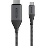 Sitecom USB-C naar HDMI 2.0 kabel 1.8 m Zwart/grijs