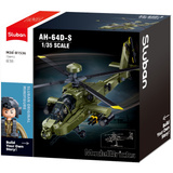 Sluban ModelBricks - AH-64D Apache Longbow aanvalshelikopter Constructiespeelgoed Schaal 1:35