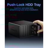 TerraMaster F6-424 nas Zwart, 2x 2.5GbE, HDMI, USB