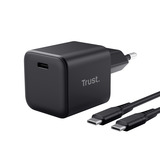 Trust Maxo USB-C GaN Oplader 65W - Ultracompact Zwart, Power Delivery