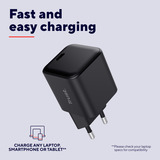 Trust Maxo USB-C GaN Oplader 65W - Ultracompact Zwart, Power Delivery