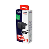 Trust Maxo USB-C GaN Oplader 65W - Ultracompact Zwart, Power Delivery