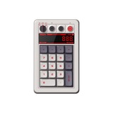 8BitDo Retro 18 Mechanical Numpad - N Edition Grijs/rood, Kaih Box White switch V2, Dye-sub PST keycaps, USB / 2,4 GHz / Bluetooth