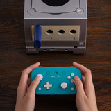 8BitDo Retro Receiver for Nintendo Gamecube bluetooth adapter Blauw, Bluetooth LE