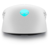 Alienware Tri-Mode draadloze gamingmuis - AW720M Wit, 26.000 DPI, 2,4 GHz / Bluetooth / USB-C