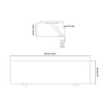 Arozzi Arena Desk Riser Small - Black bevestiging Zwart