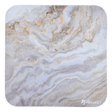 Arozzi ZONA Quattro Floor Pad - White Marble beschermingsmat Wit/grijs