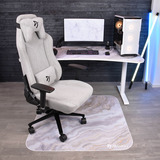 Arozzi ZONA Quattro Floor Pad - White Marble beschermingsmat Wit/grijs