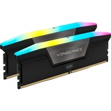 Corsair 32 GB DDR5-6600 Kit werkgeheugen Zwart, CMH32GX5M2B6600C38, Vengeance RGB, XMP 3.0