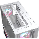 Corsair FRAME 4000D LCD RS ARGB Premium midi tower behuizing Wit | 3x USB-C | RGB | Tempered Glass