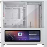 Corsair FRAME 4000D LCD RS ARGB midi tower behuizing Wit | 3x USB-C | RGB | Tempered Glass
