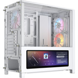 Corsair FRAME 4000D LCD RS ARGB midi tower behuizing Wit | 3x USB-C | RGB | Tempered Glass