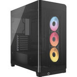 Corsair FRAME 4500X RS-R ARGB + NAUTILUS 360 RS ARGB midi tower behuizing Zwart | 2x USB-A | 1x USB-C | Tempered Glass