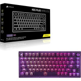 Corsair K65 Plus Wireless RGB mechanisch gaming toetsenbord Paars, US lay-out (QWERTY), Corsair MLX Red v2, 75%, RGB leds, PBT double-shot